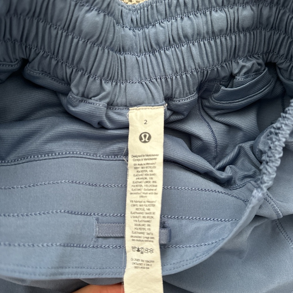lululemon athletica Women's Slate Blue Athletic Shorts - Picture 4 of 5